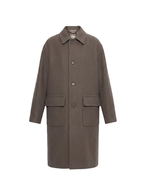 Dries Van Noten single breast TAUPE Wool coat 'Randale' DRIES VAN NOTEN | 262-020209-4216811 TAUPE